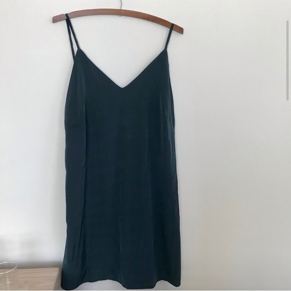 Forest Green Slip Dress - Picture 1 of 7